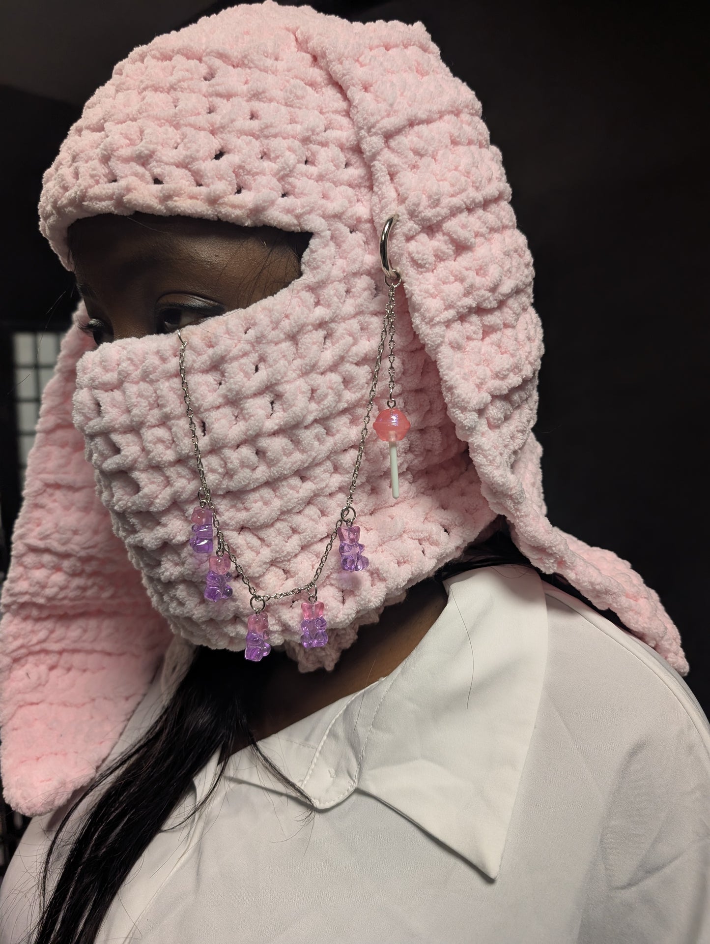 Pink Bunny Balaclava