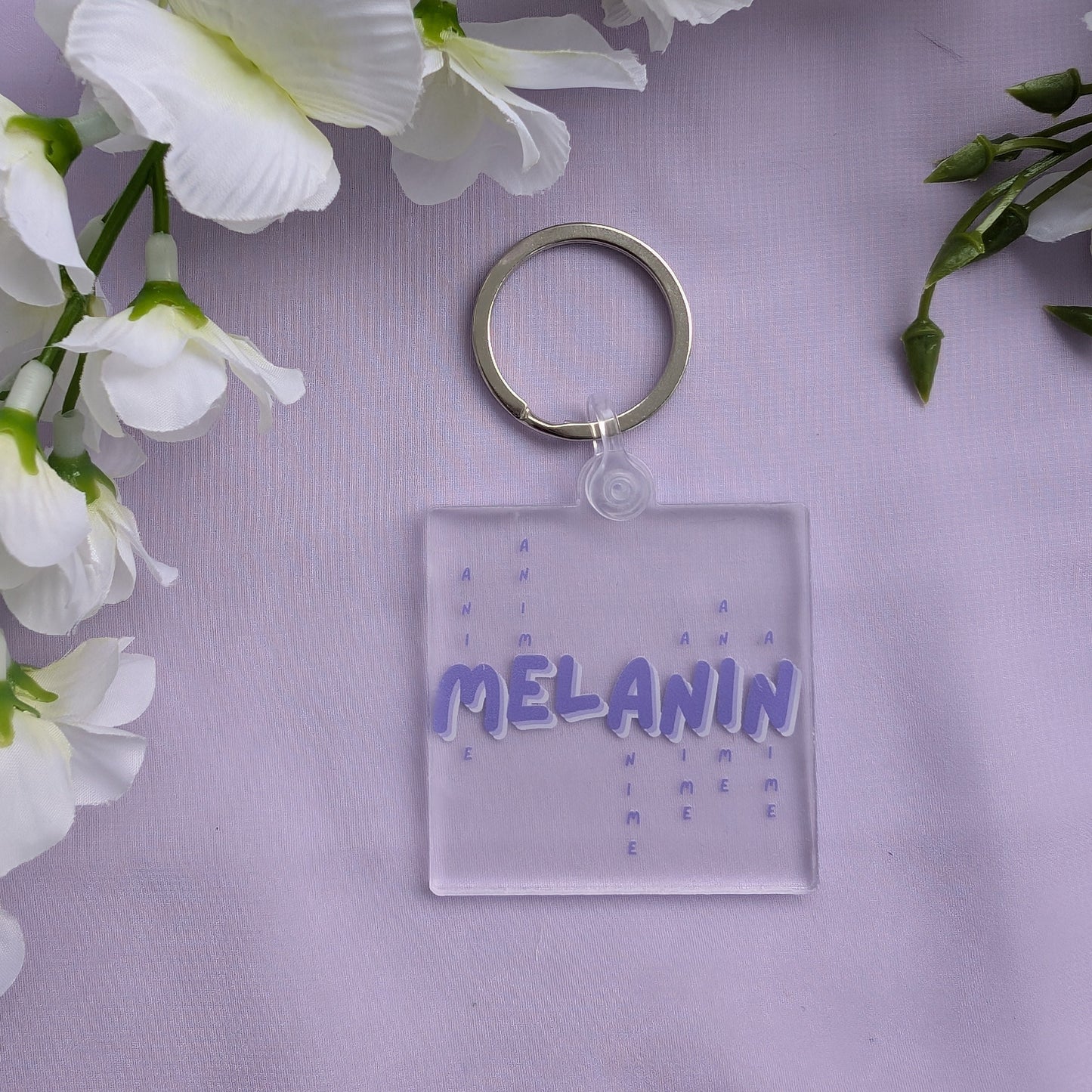 Anime + Melanin Key Chain
