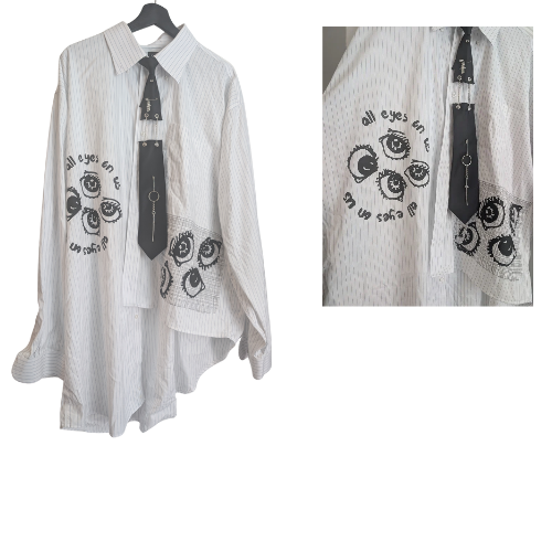All eyes on us button up