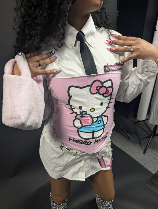 Hello Kitty multi-panel corset