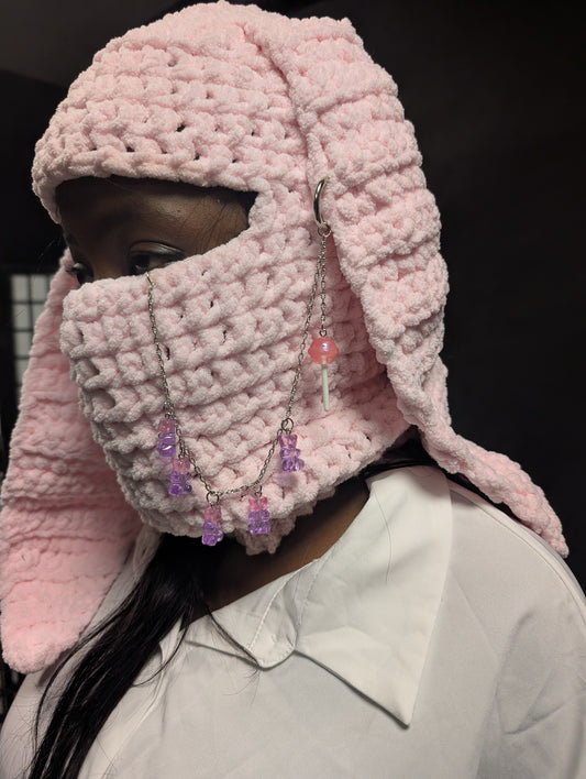 Pink Bunny Balaclava
