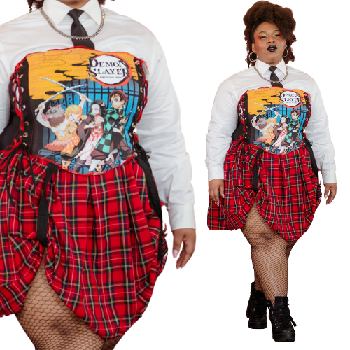 Demon Slayer 5 panel corset
